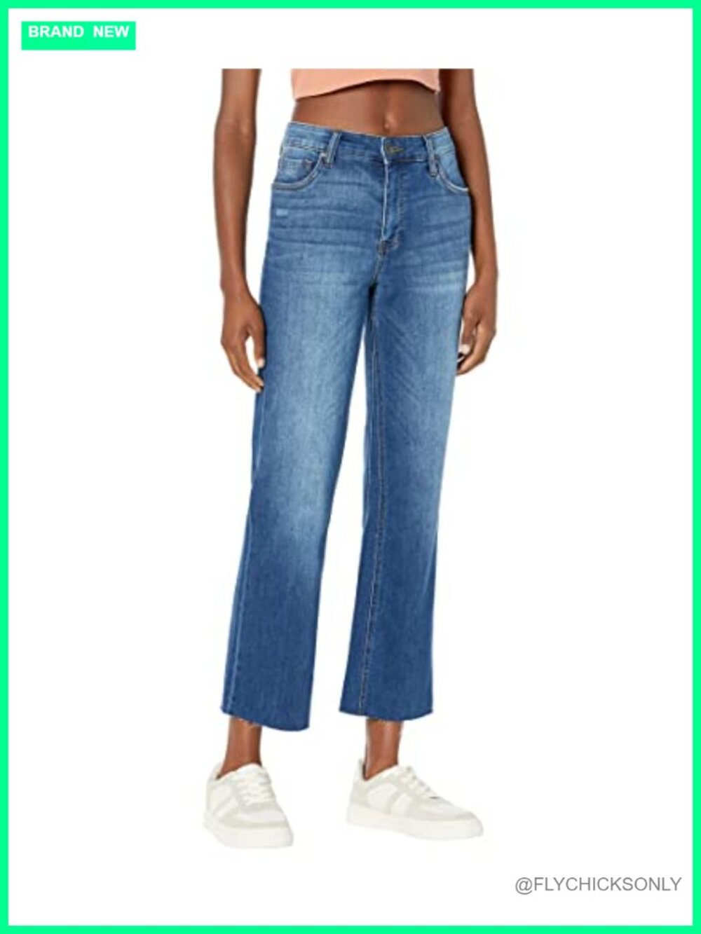 High-Rise Fab Ab Ankle Flare Jeans with Inset Leg